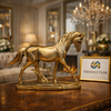 Gilded Gallop Golden Grace Horse Figurine
