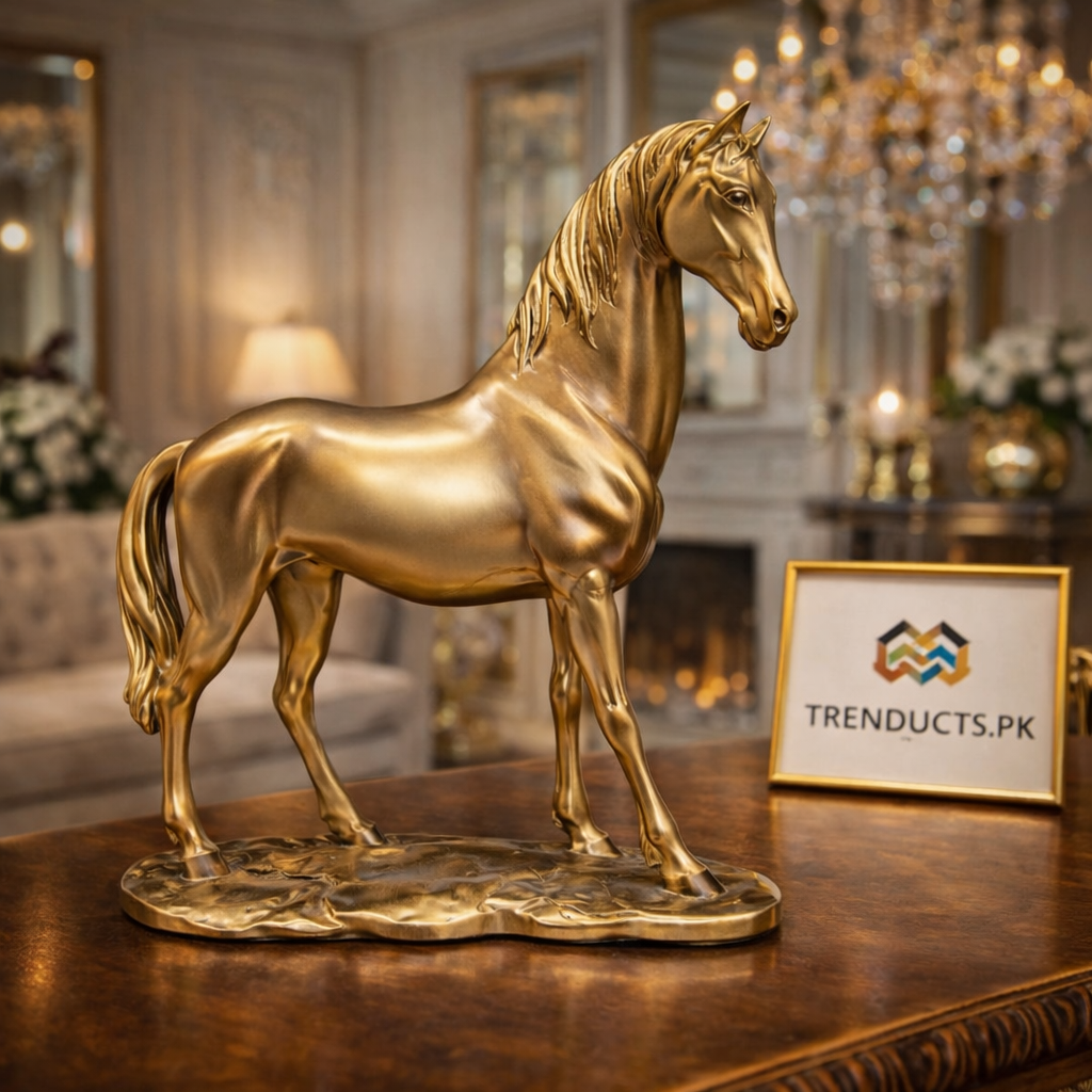 Royal Majesty Golden Horse Sculpture