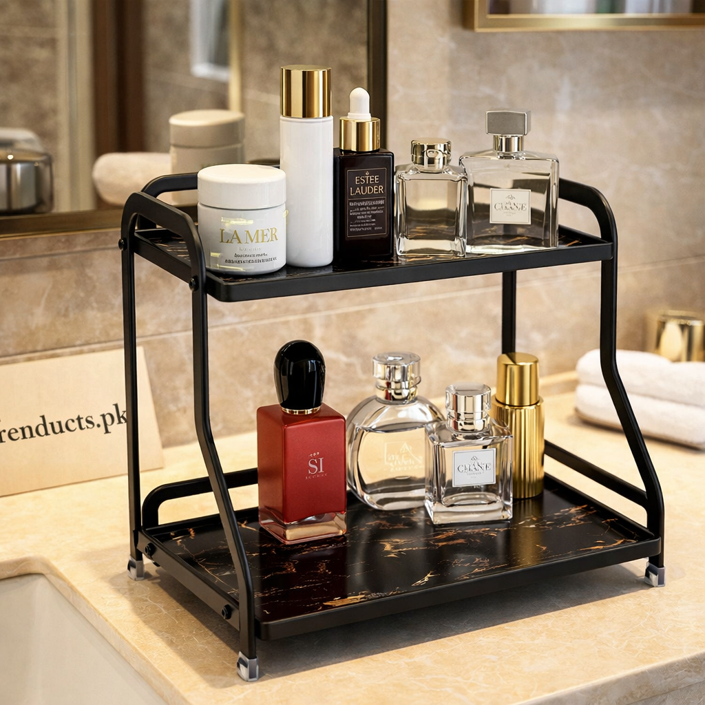 Alpine Marble - Minimalist Multi - Tier Bathroom Rack