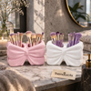 Elegant Bow Accent Multi-Purpose Organizer – Chic Desktop & Vanity Storage