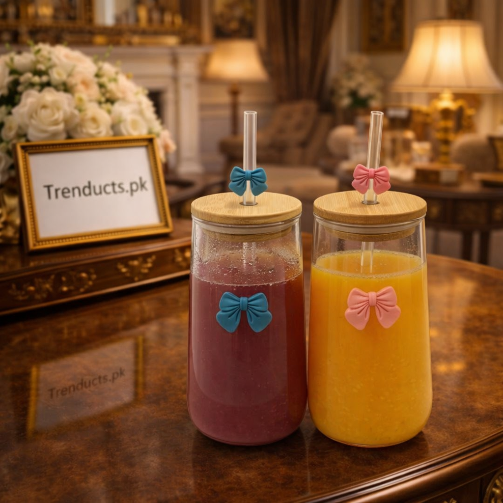 450ml Aesthetic Tumbler with Straw & Lid