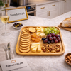 Platter Bamboo Wood Food Serving Tray