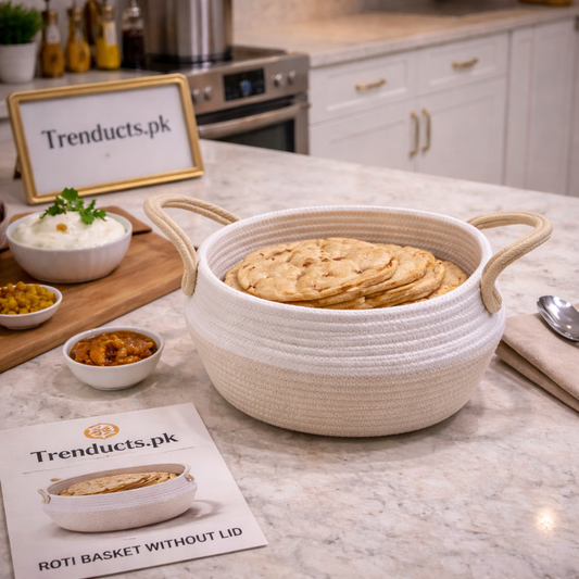 Premium Soft-Touch Woven Roti & Tortilla Basket