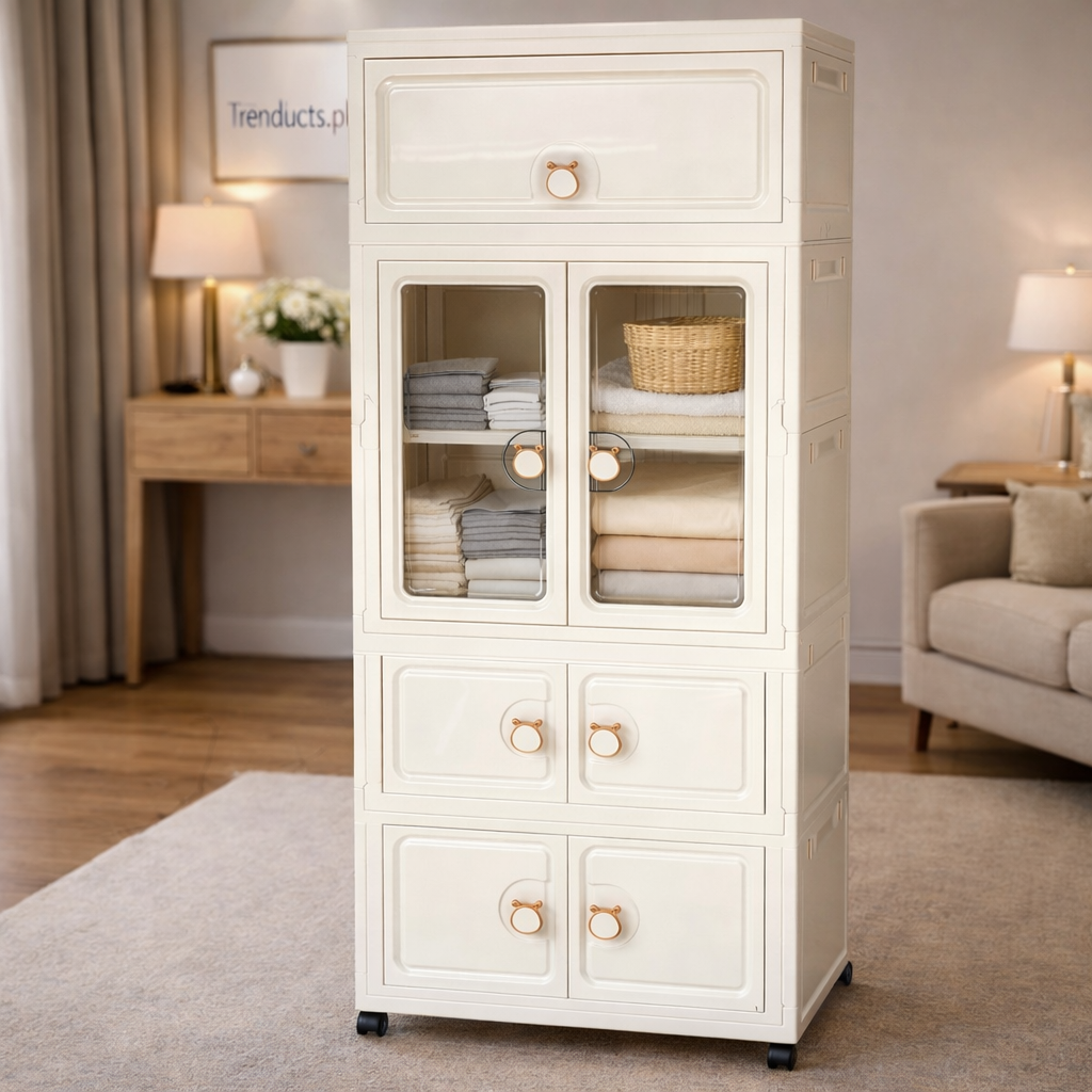 Luxury Kids Multi-Layer Storage Cabinet with Display Doors