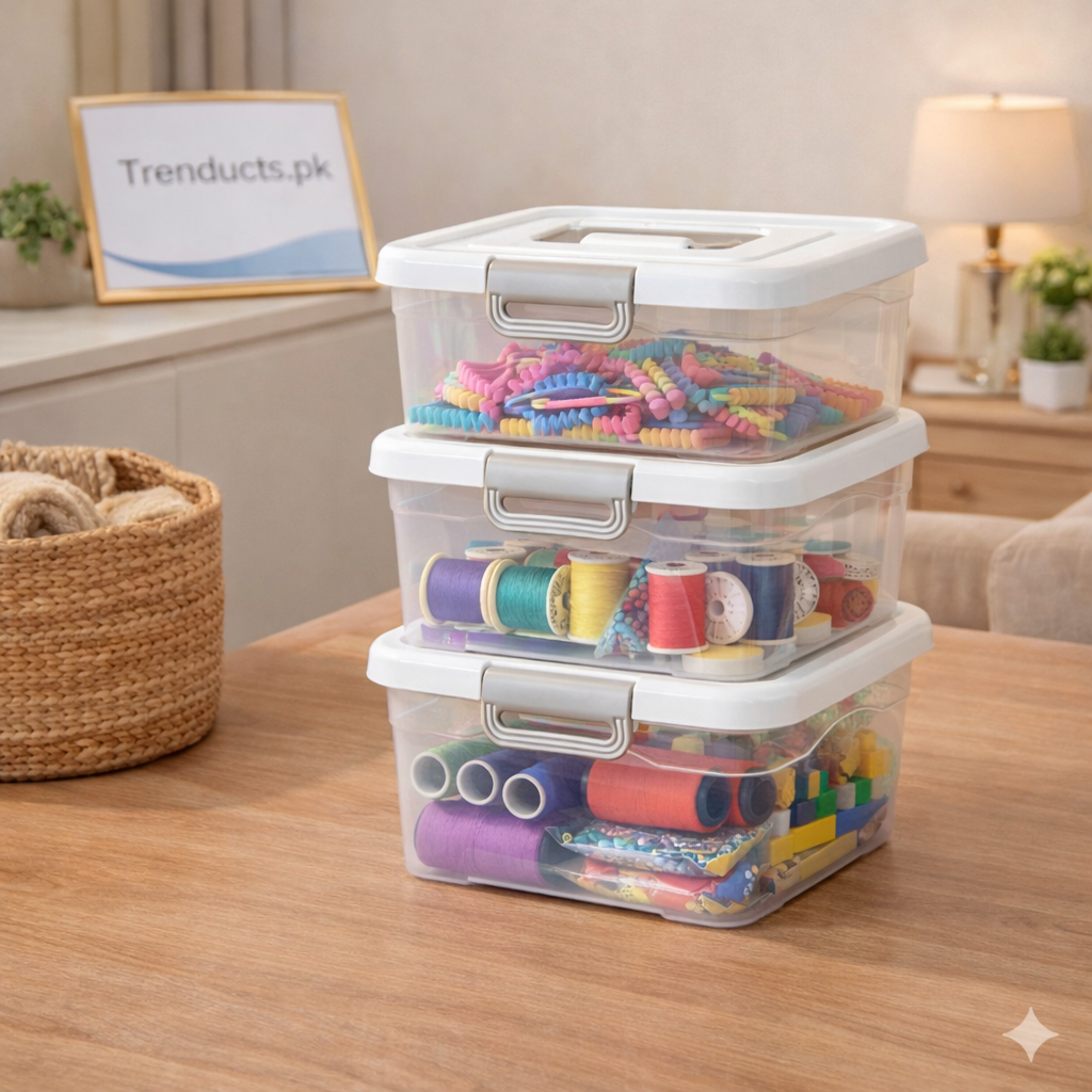 New Style Storage Box - Minimalist Organizer with White Lid
