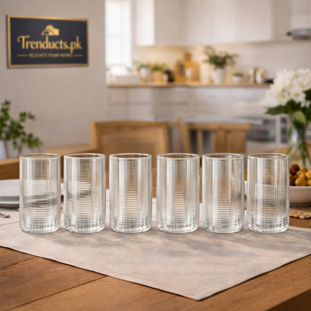 Crystal Round Glasses – Classic Set of 6