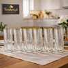 Crystal Curve Glasses – Elegant Set of 6