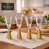 Hammered Cocktail Flutes – Elegant Set of 4