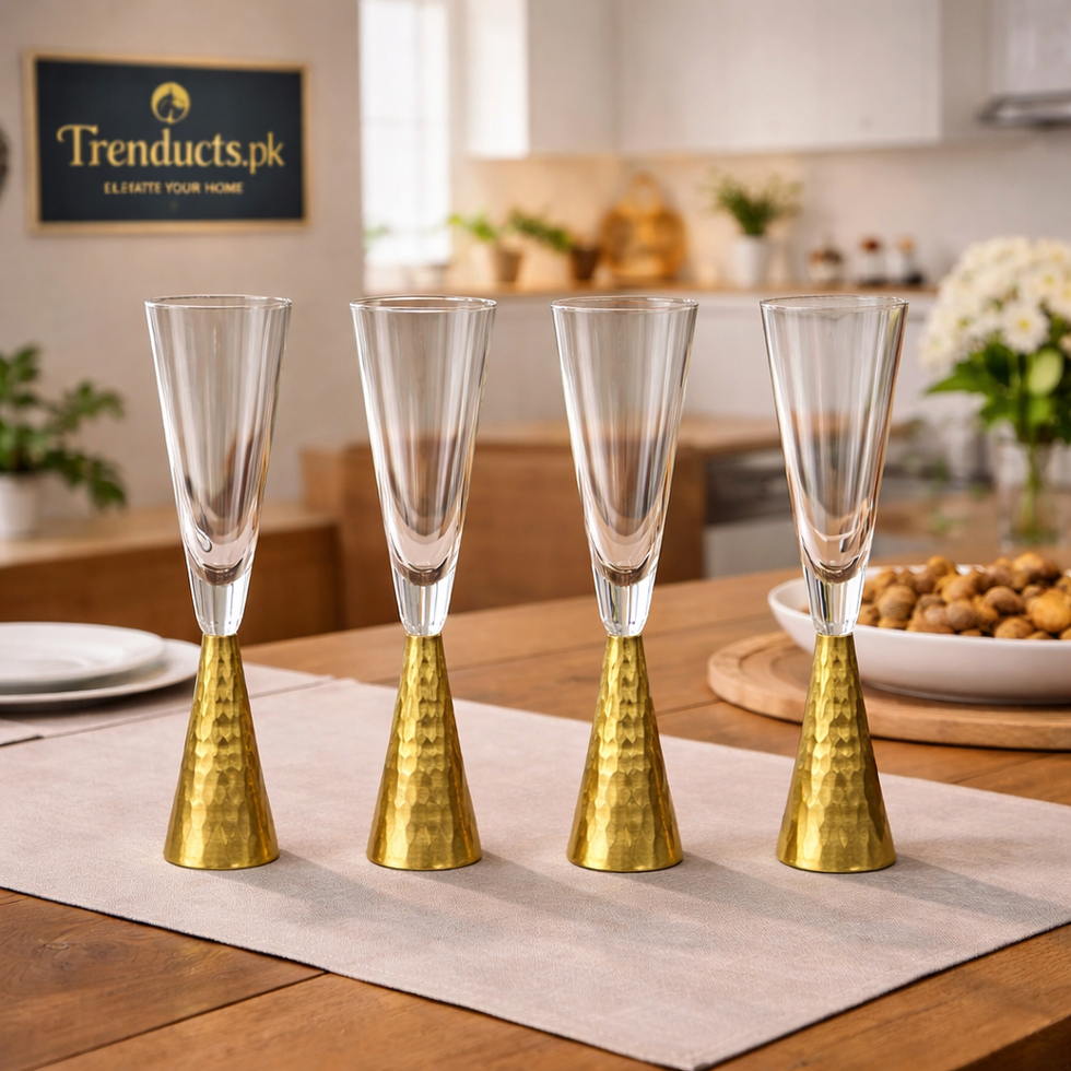 Hammered Champagne Flutes – Elegant Set of 4