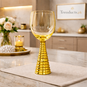 Screw Champagne Goblets – Gold Textured (Set of 6)