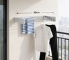 Space-Saver Pro Wall-Mounted Foldable Towel Rack – Heavy Duty Aluminum Indoor/Outdoor Clothes Drying Rack