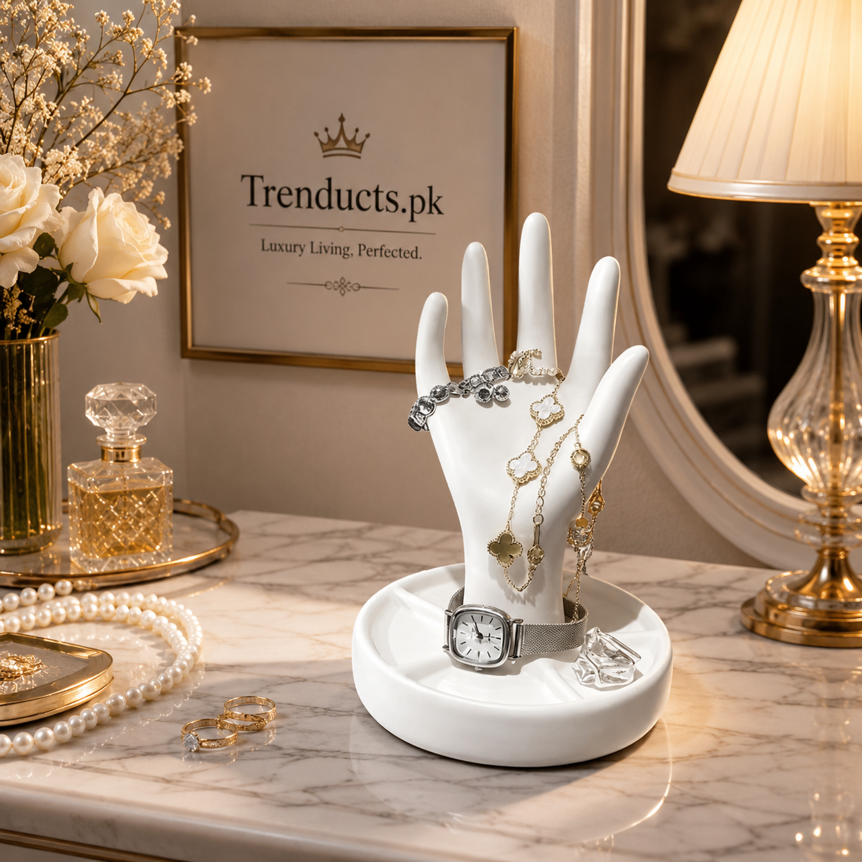 Hand-Crafted Sculptural Jewelry Holder & Display Dish