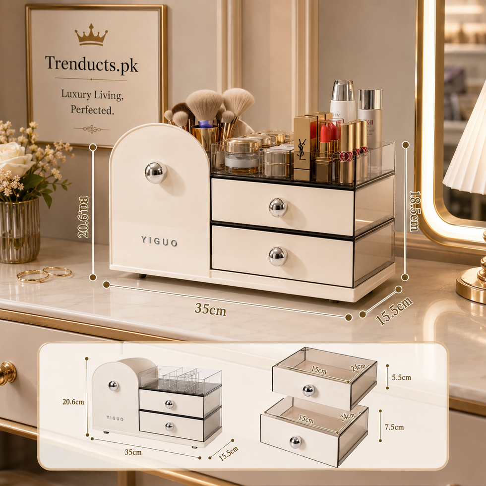 YIGUO Luxury Multi-Tier Cosmetic & Jewelry Organizer