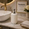 Modern Wave-Texture Ceramic Liquid Soap Dispense