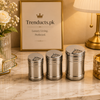 Stainless Steel Rotary Spice & Seasoning Shaker Set