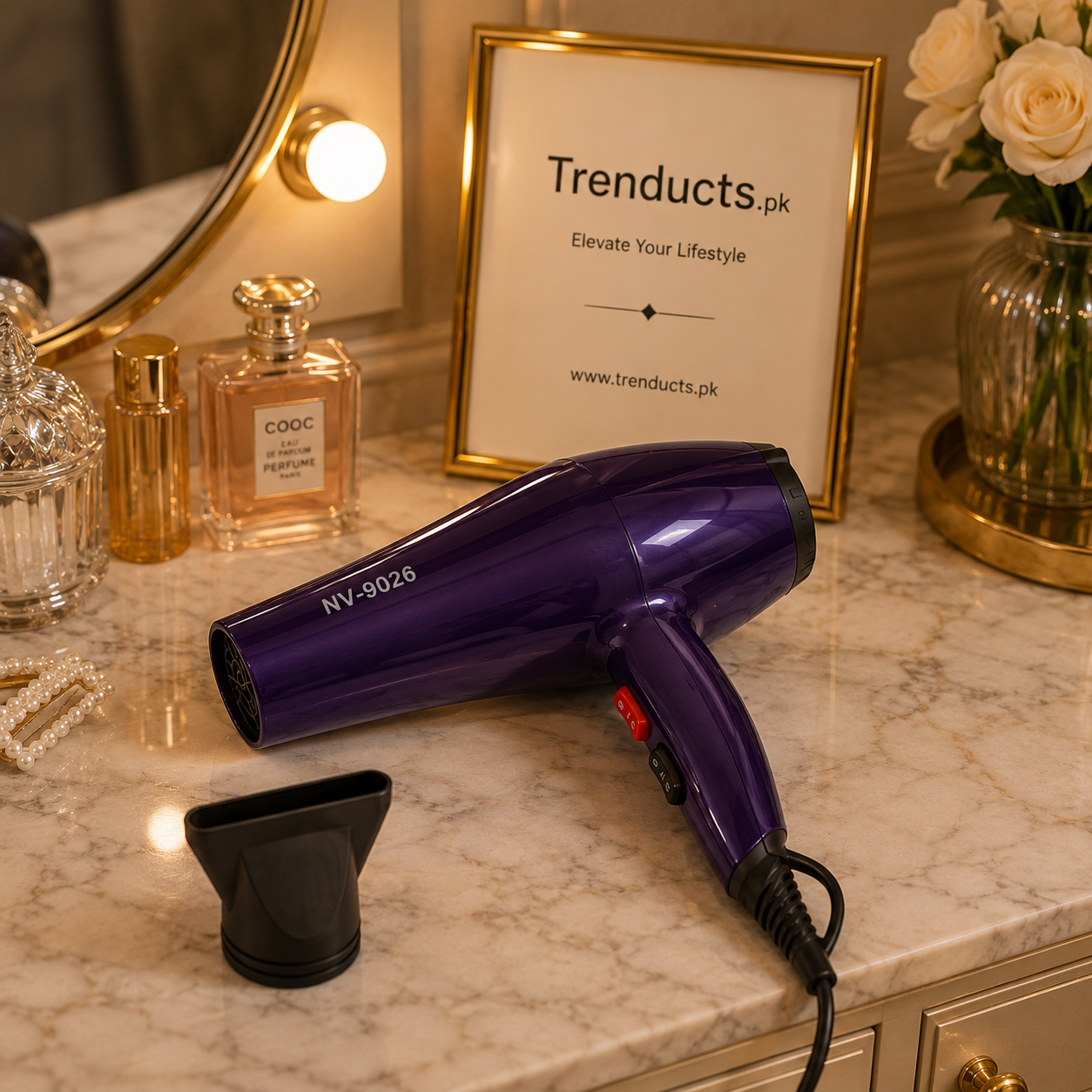 Nova NV-9026 Professional 5000W Hair Dryer – Ionic Hot & Cold Styling