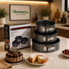 3-Piece Professional Non-Stick Springform Cake Pan Set