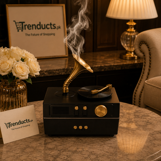 Vintage Gramophone Ultrasonic Humidifier & Aromatherapy Diffuser