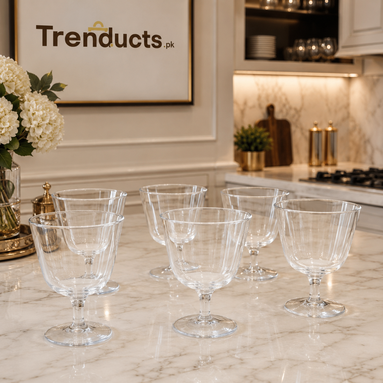Elite Mini Glass Trifle & Dessert Bowls – Set of 6