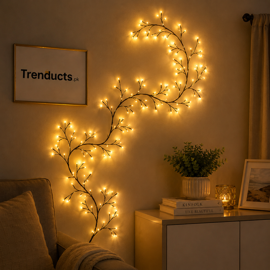 Enchanted Willow Rattan LED Branch Lights – 72 LEDs