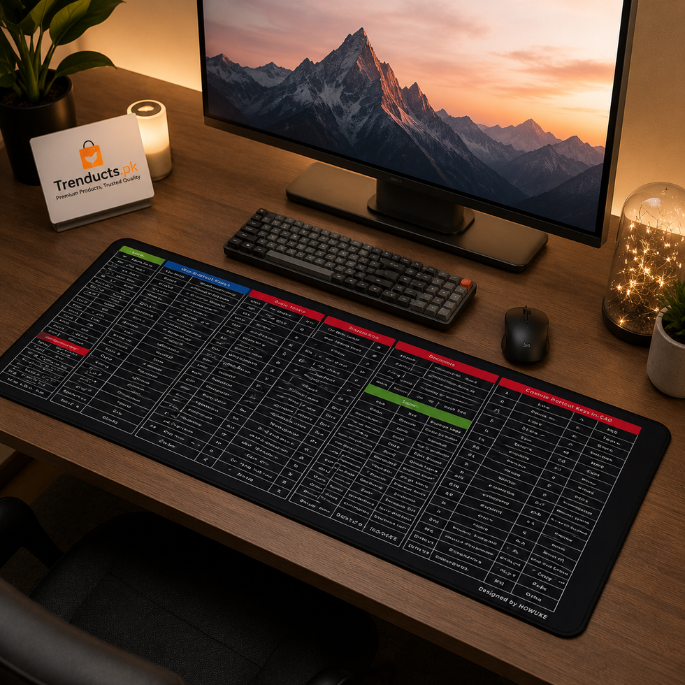 Professional Extended Shortcut Key Desktop Mat – 30x80cm