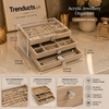 Acrylic Jewellery Organizer with 3 Drawers for Stylish Storage
