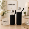 Eco-Friendly Borosilicate Glass Water Bottle with Protective Neoprene Pouch