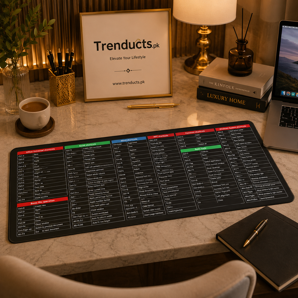 Professional Extended Shortcut Key Desktop Mat – 30x80cm