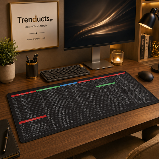 Professional Extended Shortcut Key Desktop Mat – 30x80cm