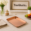 Aero Luxe Rectangular Stainless Steel Serving Tray