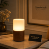 Lumina Aura Dual-Orientation Rechargeable RGB Wood Grain Lamp
