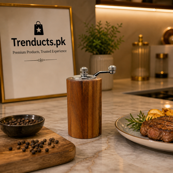 Premium Hand-Cranked Solid Wood Pepper Grinder Mill