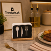 Modern Matte Black Cutlery Napkin Holder
