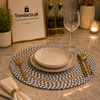Hand-Woven Braided Cotton Round Table Mat