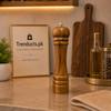 Classic 8-Inch Solid Wood Adjustable Pepper Mill