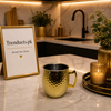 Premium 550ml Hammered Golden Stainless Steel Mug