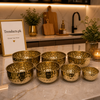 Luxury 7-Piece Hammered Stainless Steel Bowl Set