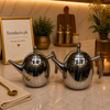 odern Mirror-Finish Stainless Steel Teapot