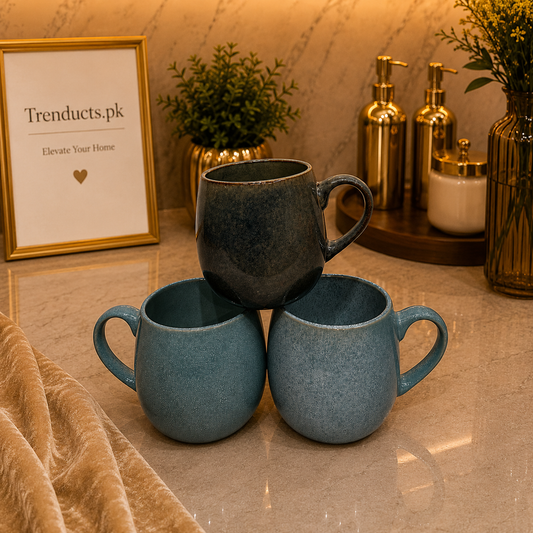 Nordic Speckled Ceramic Tea Mugs (Random Color)