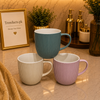 Nordic Ribbed Ceramic Tea Mug (Random Color)
