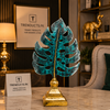 Antique Verdigris Monstera Leaf Decor Piece