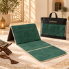 Foldable Velvet Prayer Mat with Backrest