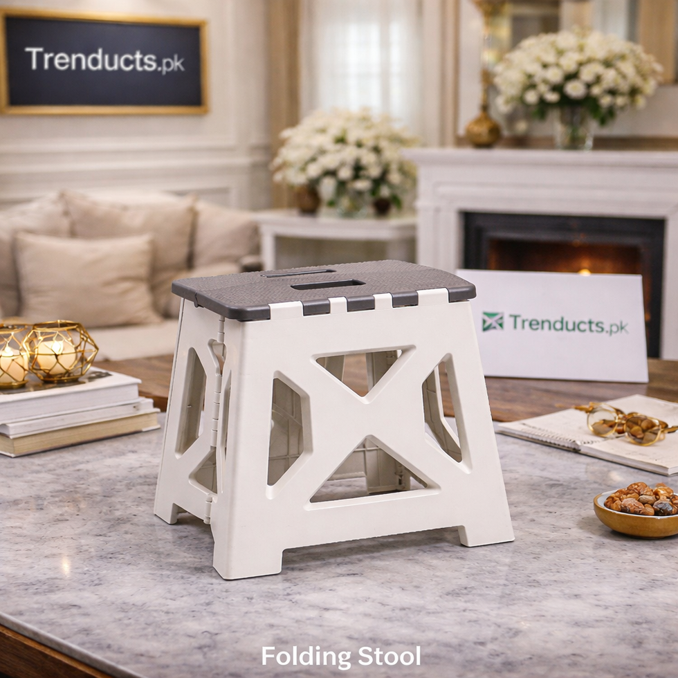 Heavy-Duty Folding Step Stool – Portable & Compact Multi-Purpose Stool