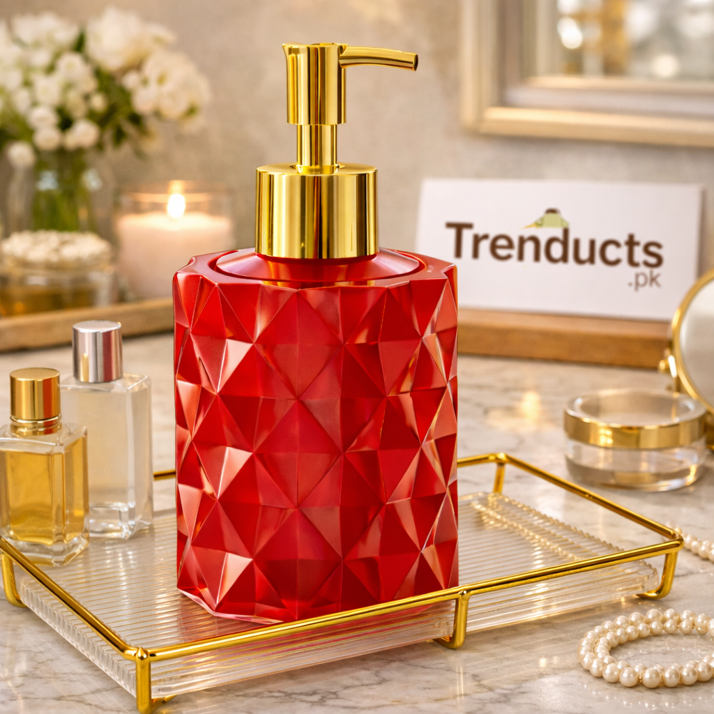Luxury Red Diamond Design Soap Dispenser