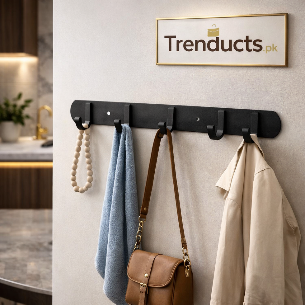 Heavy-Duty Hook Hanging Rod for Wardrobe & Bedroom