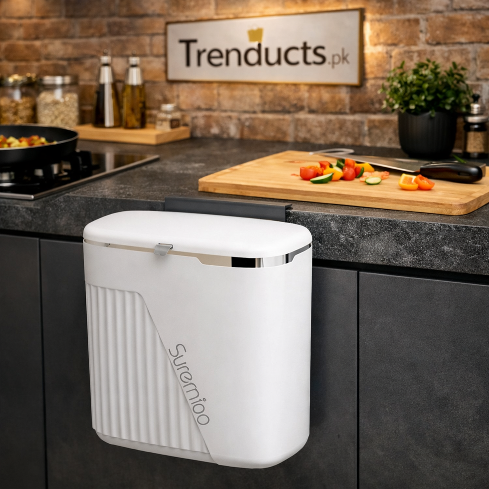 Suremiao Hanging Trash Bin – Wall-Mounted Kitchen Dustbin