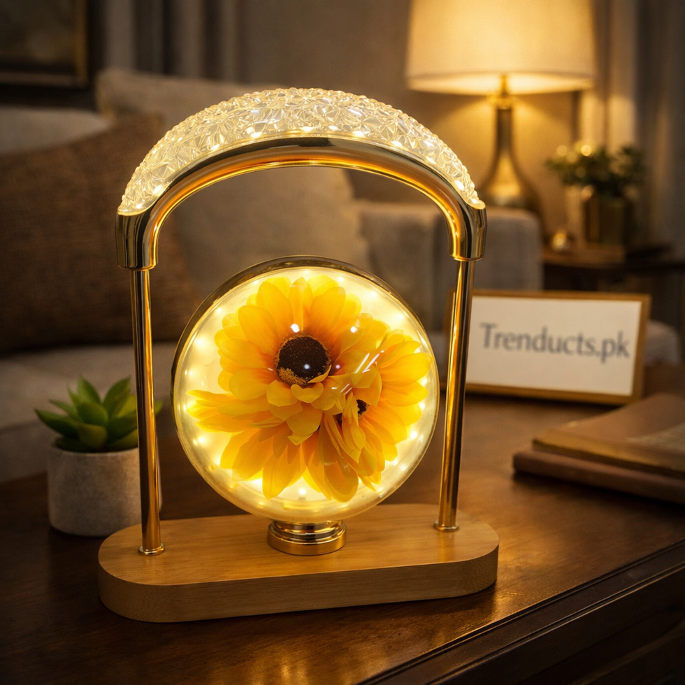 Sunflower Crystal LED Table Lamp - Radiant Nature Glow