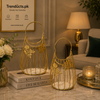 Luxury Gilded Metal Tabletop Decor Accent Sets (Set of 2)