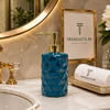 300ml Amber Glass Soap Dispenser - Luxury Vintage Pump