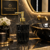 300ml Amber Glass Soap Dispenser - Luxury Vintage Pump